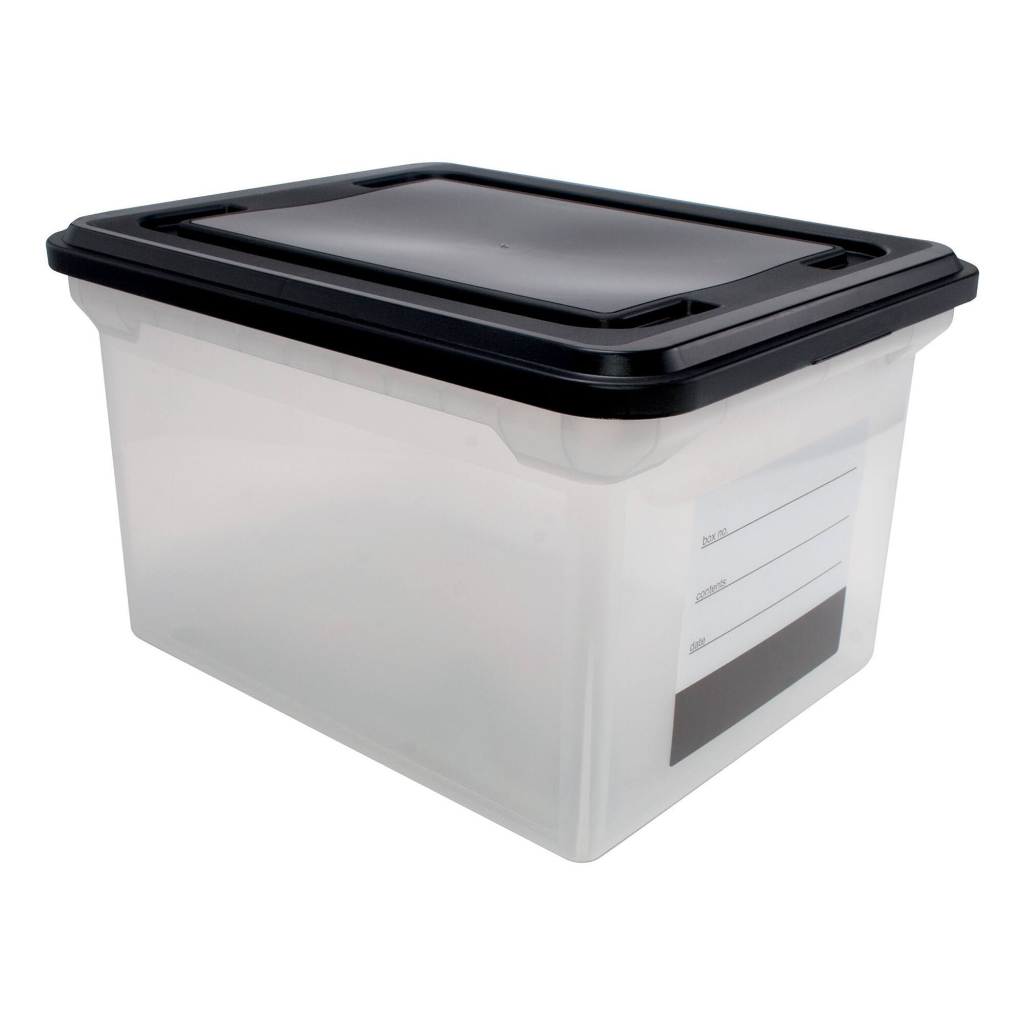 Innovative Storage File Tote with Contents Label